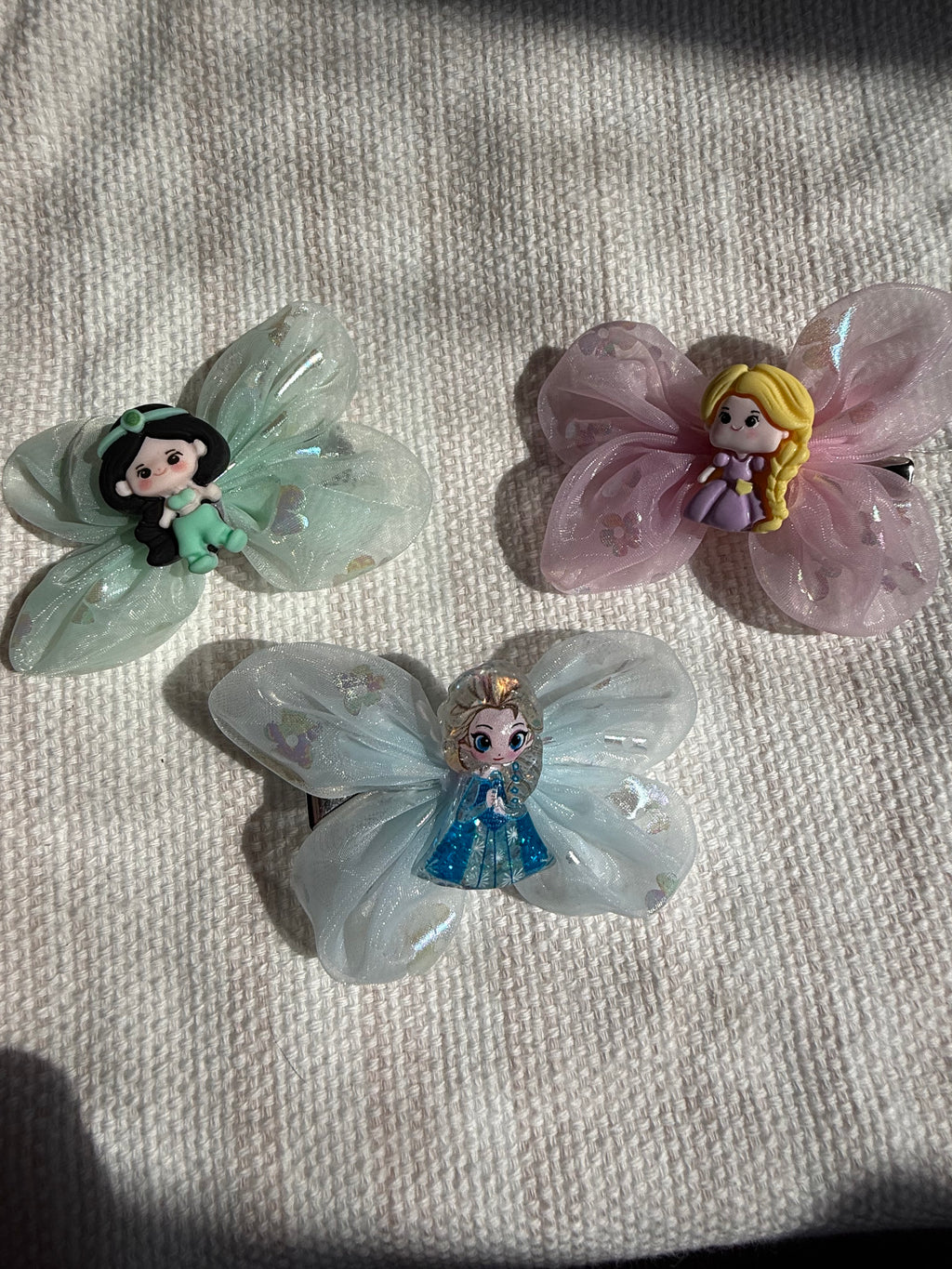 Princess Bow Hair Clips