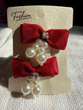 Pearl & Rhinestone Hair Clips