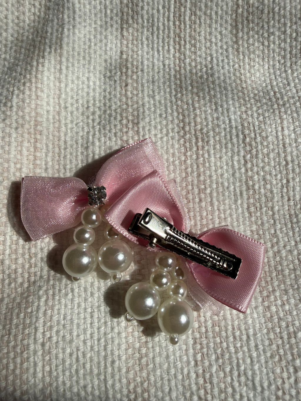Pearl & Rhinestone Hair Clips