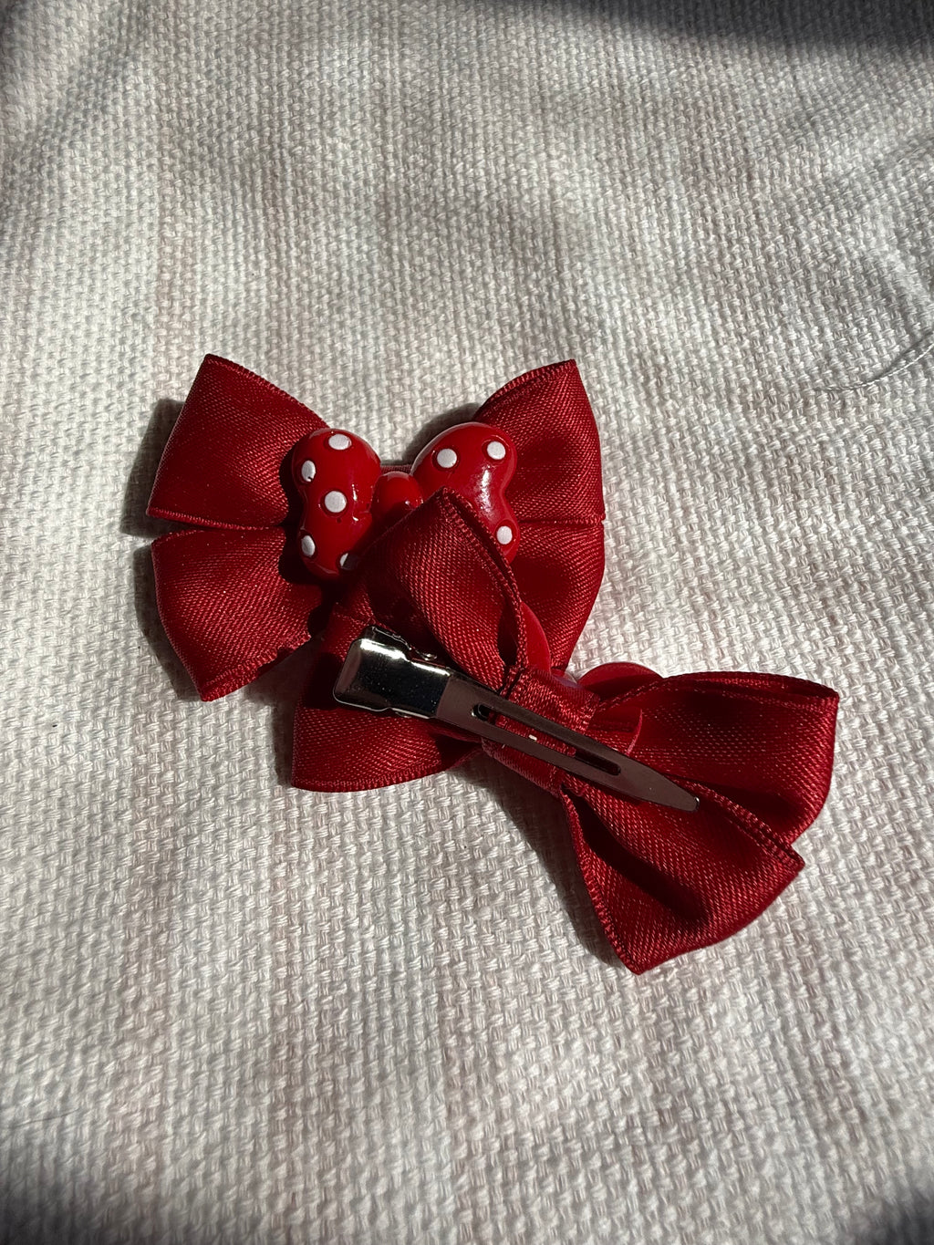 Red Polka Dot Hair Bows