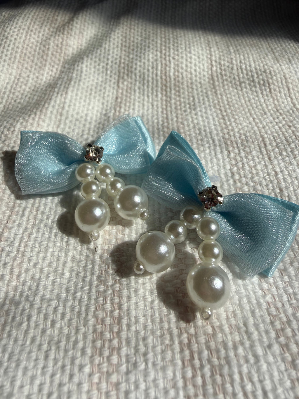 Pearl & Rhinestone Hair Clips