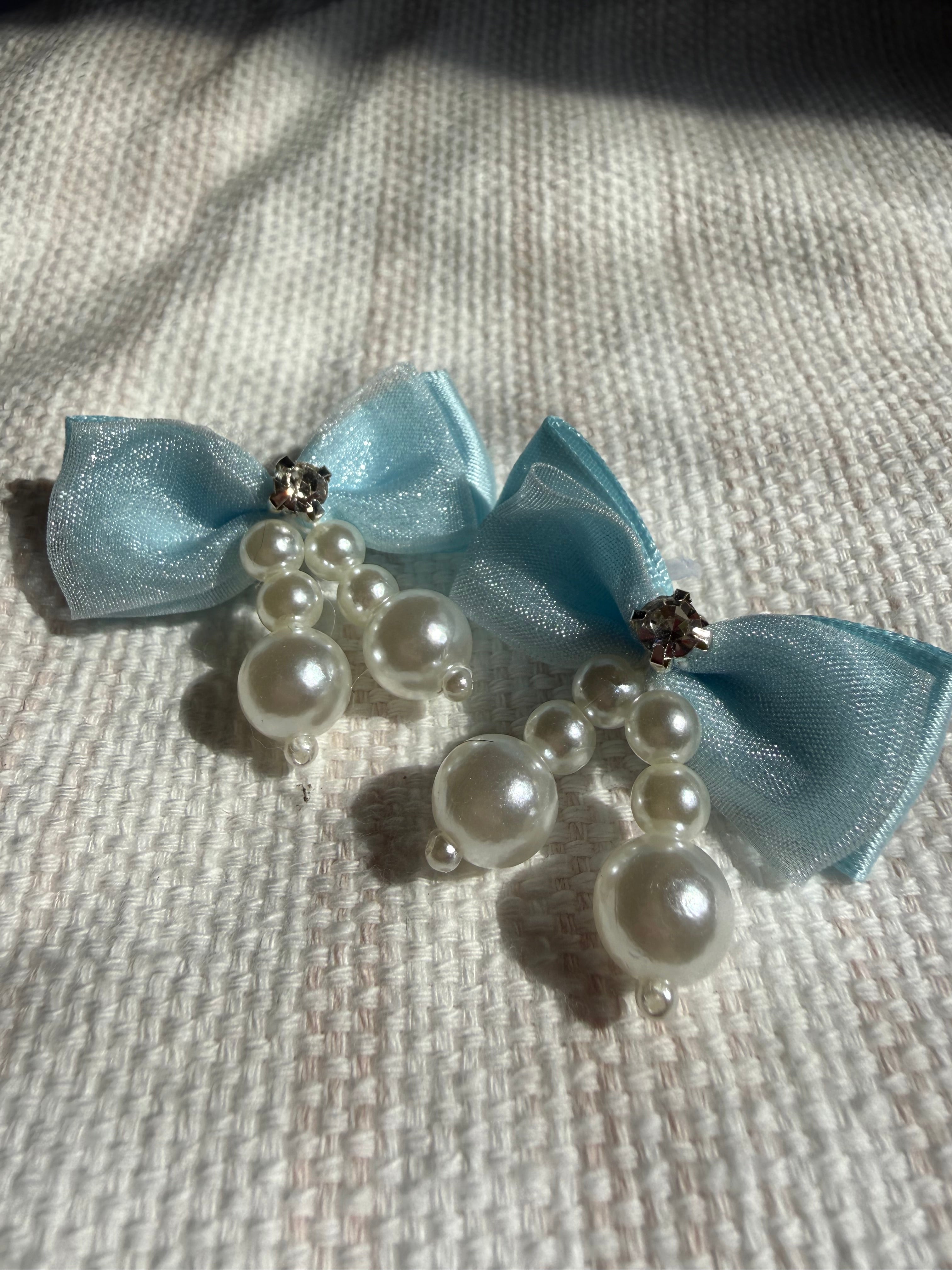 Pearl & Rhinestone Hair Clips