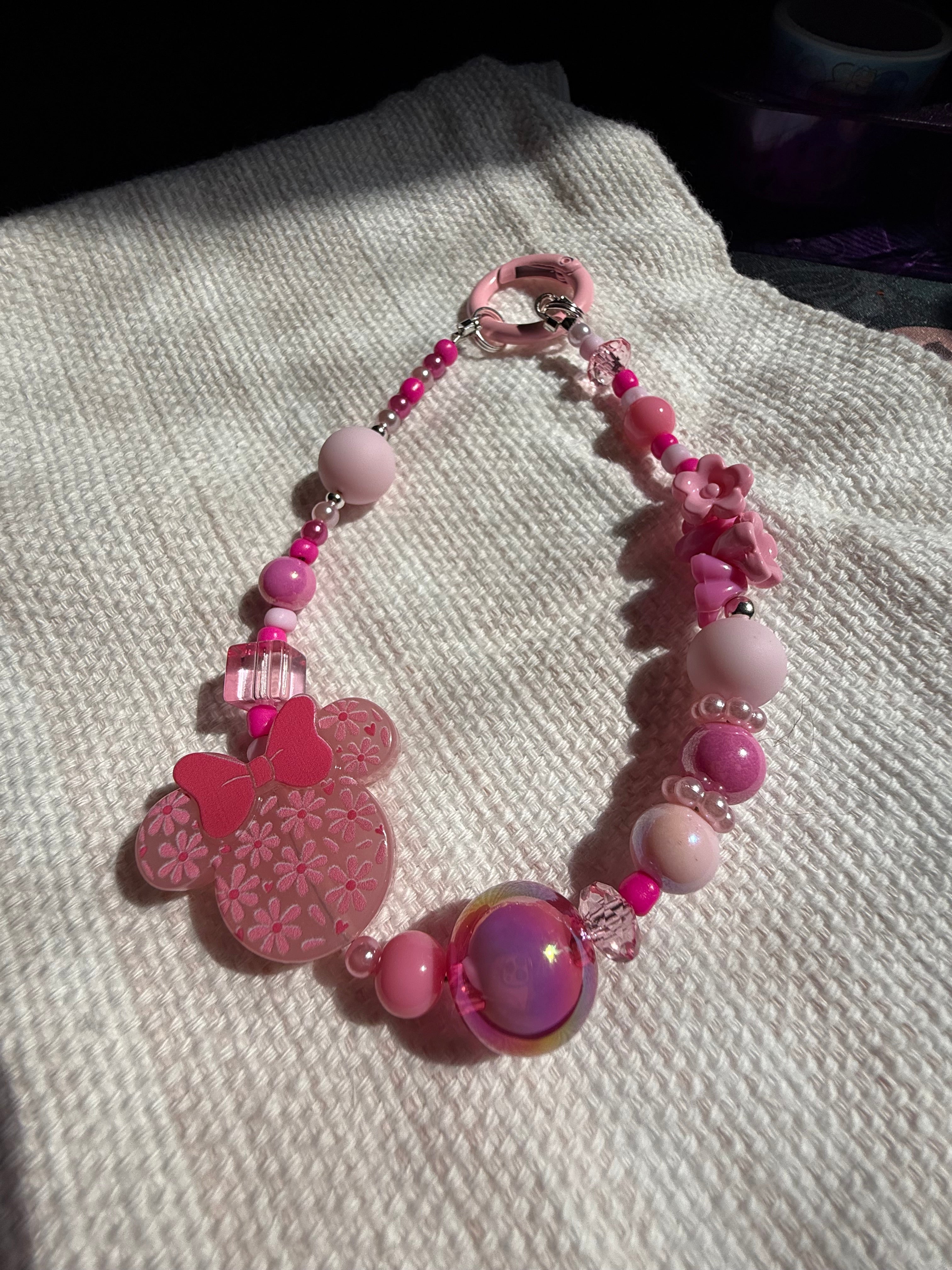 Minnie Flower Keychain