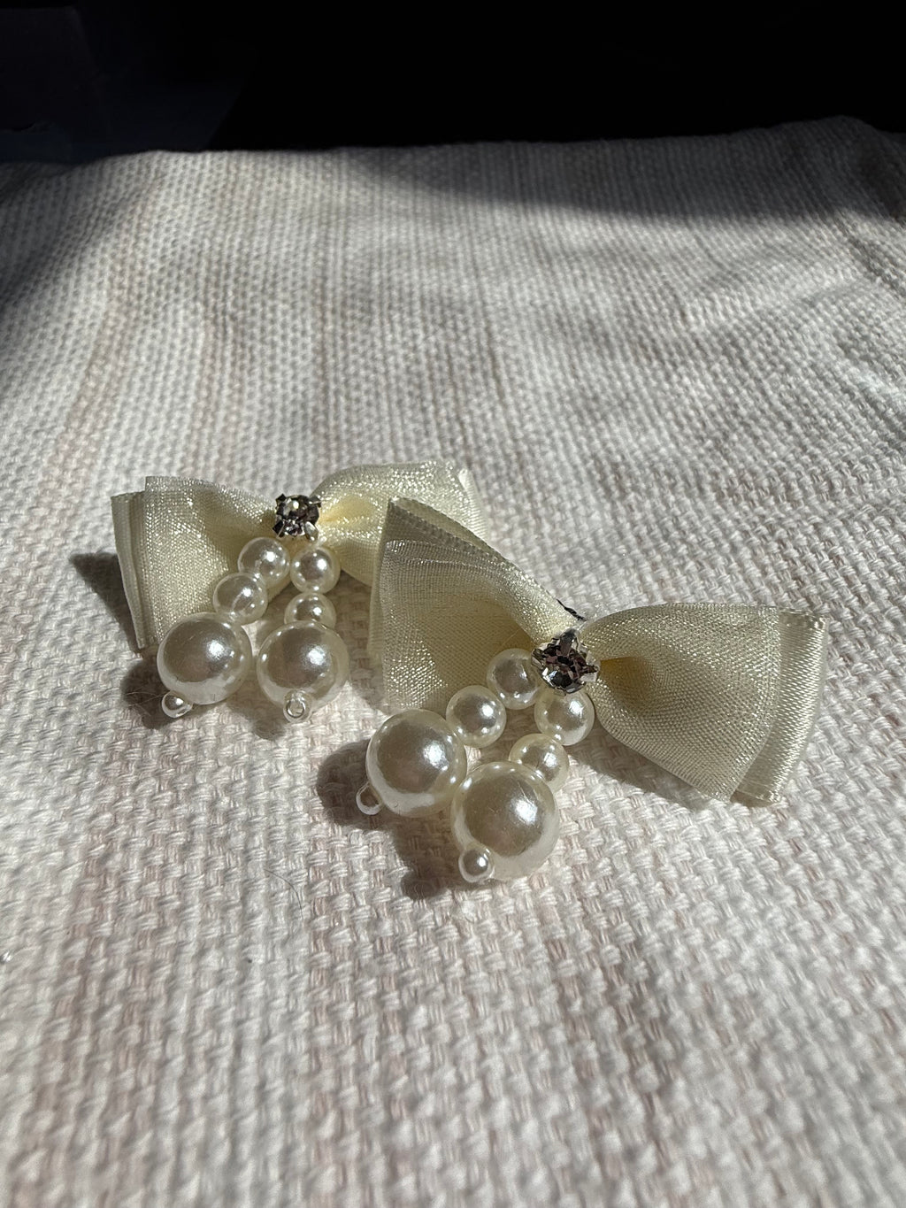 Pearl & Rhinestone Hair Clips