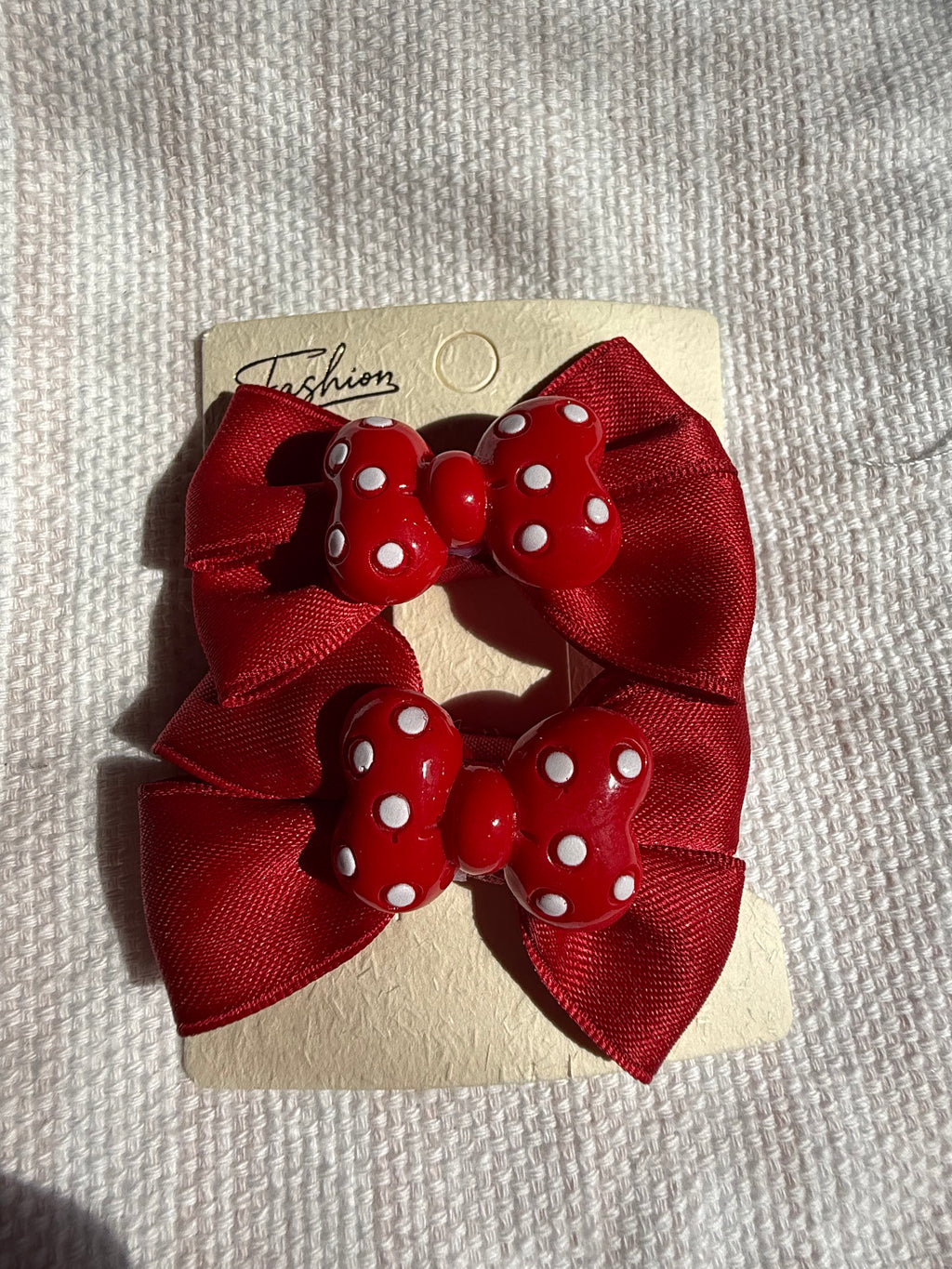 Red Polka Dot Hair Bows