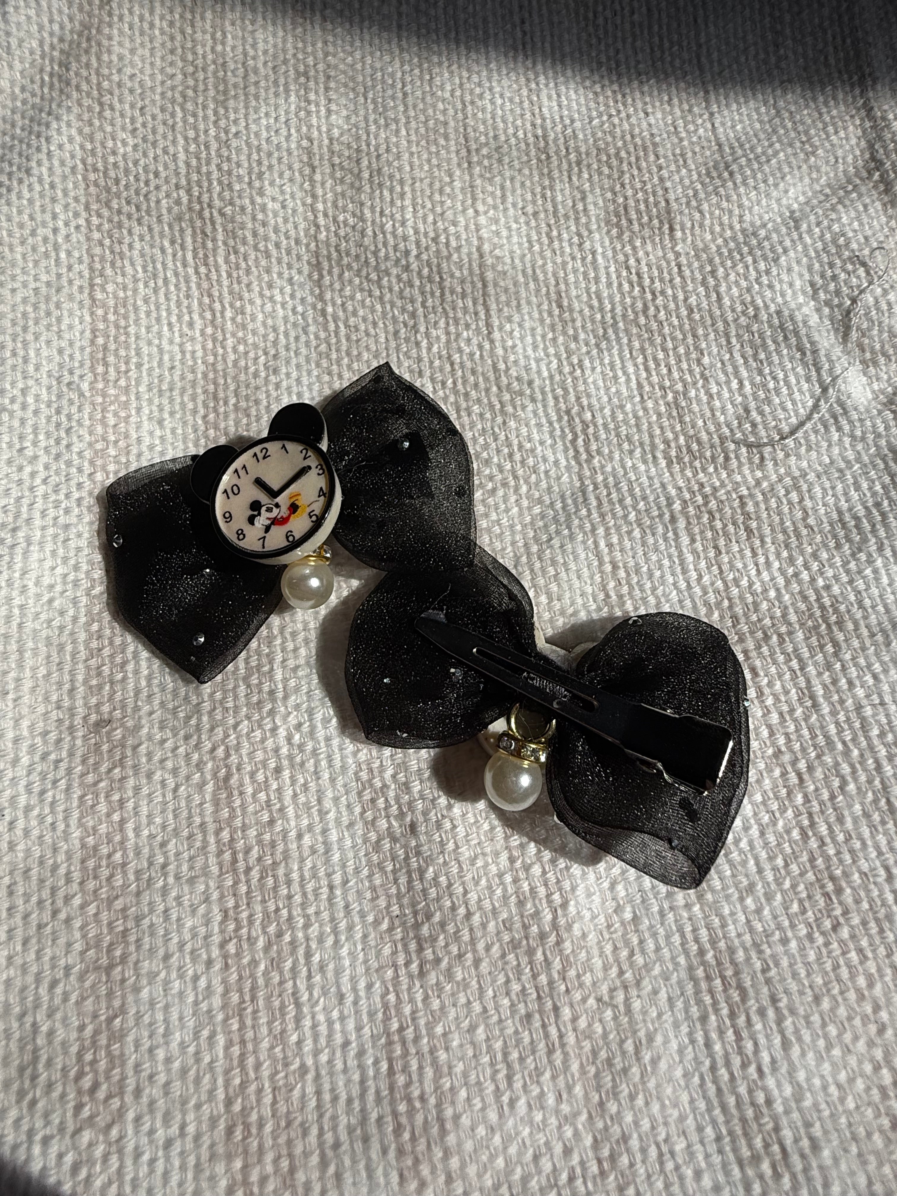 Mickey Clock Hair Clips