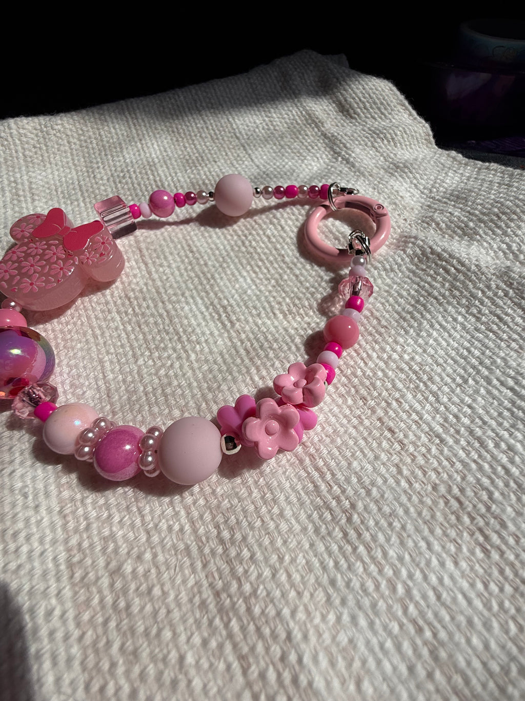 Minnie Flower Keychain