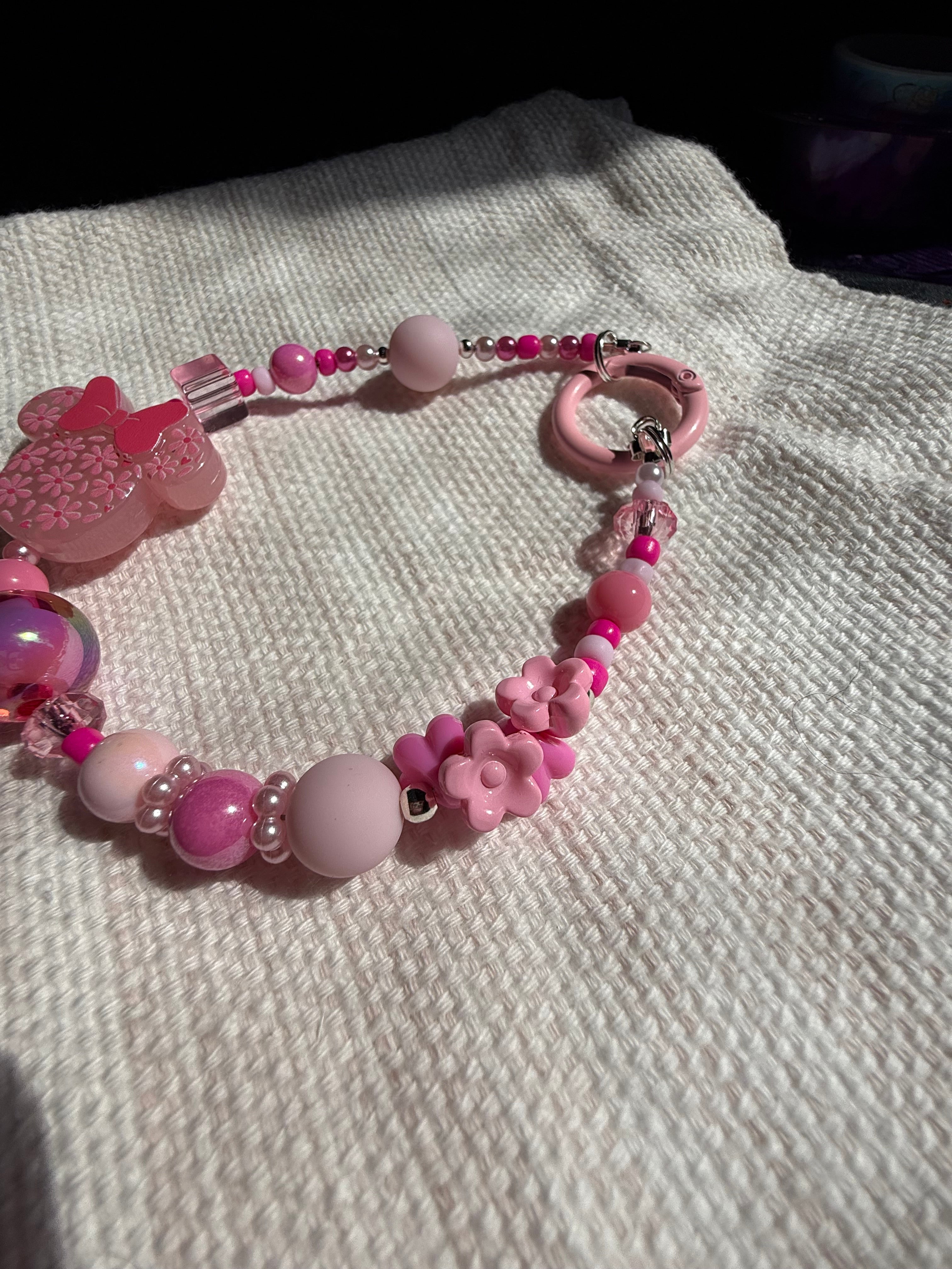 Minnie Flower Keychain