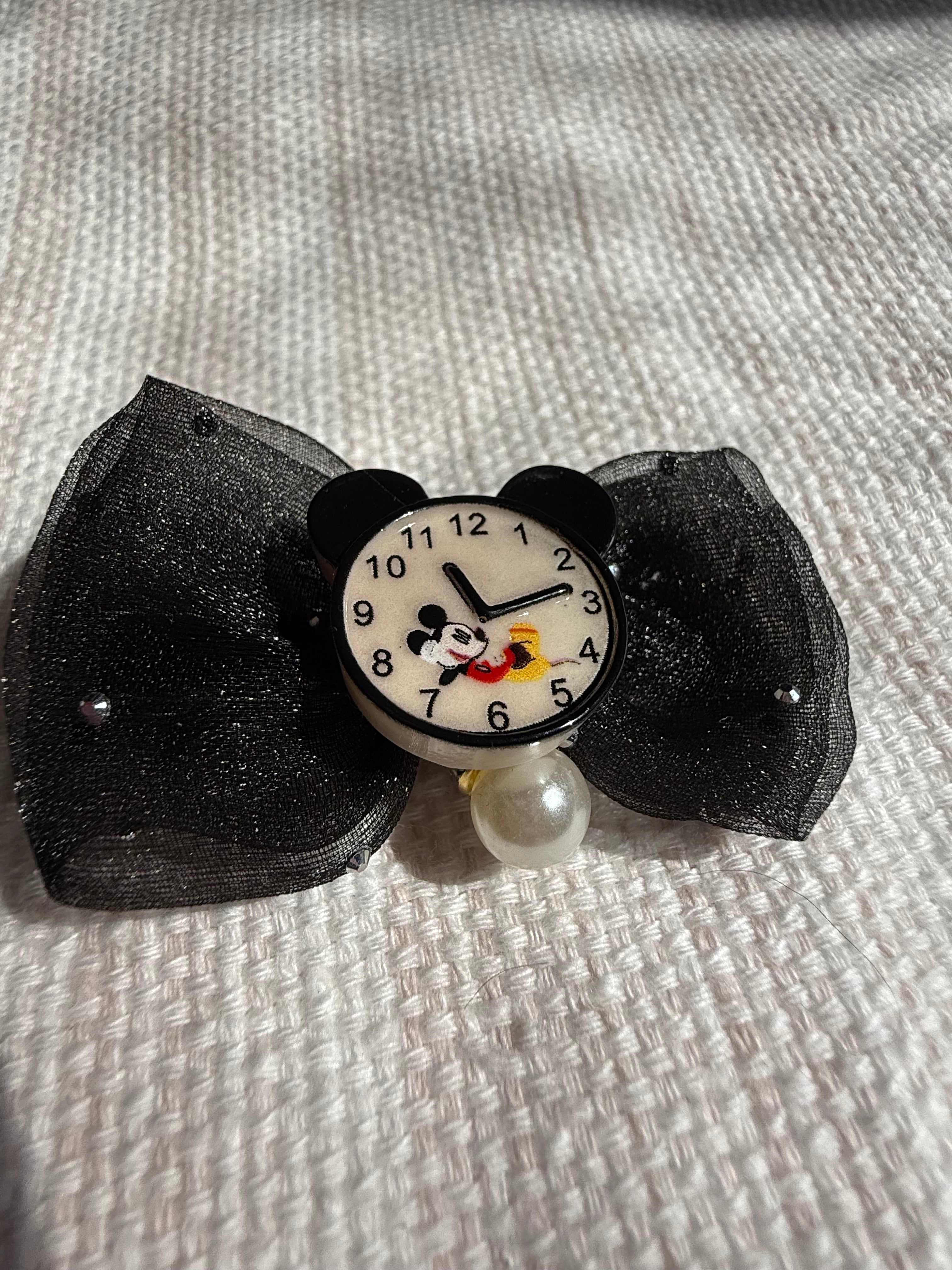 Mickey Clock Hair Clips
