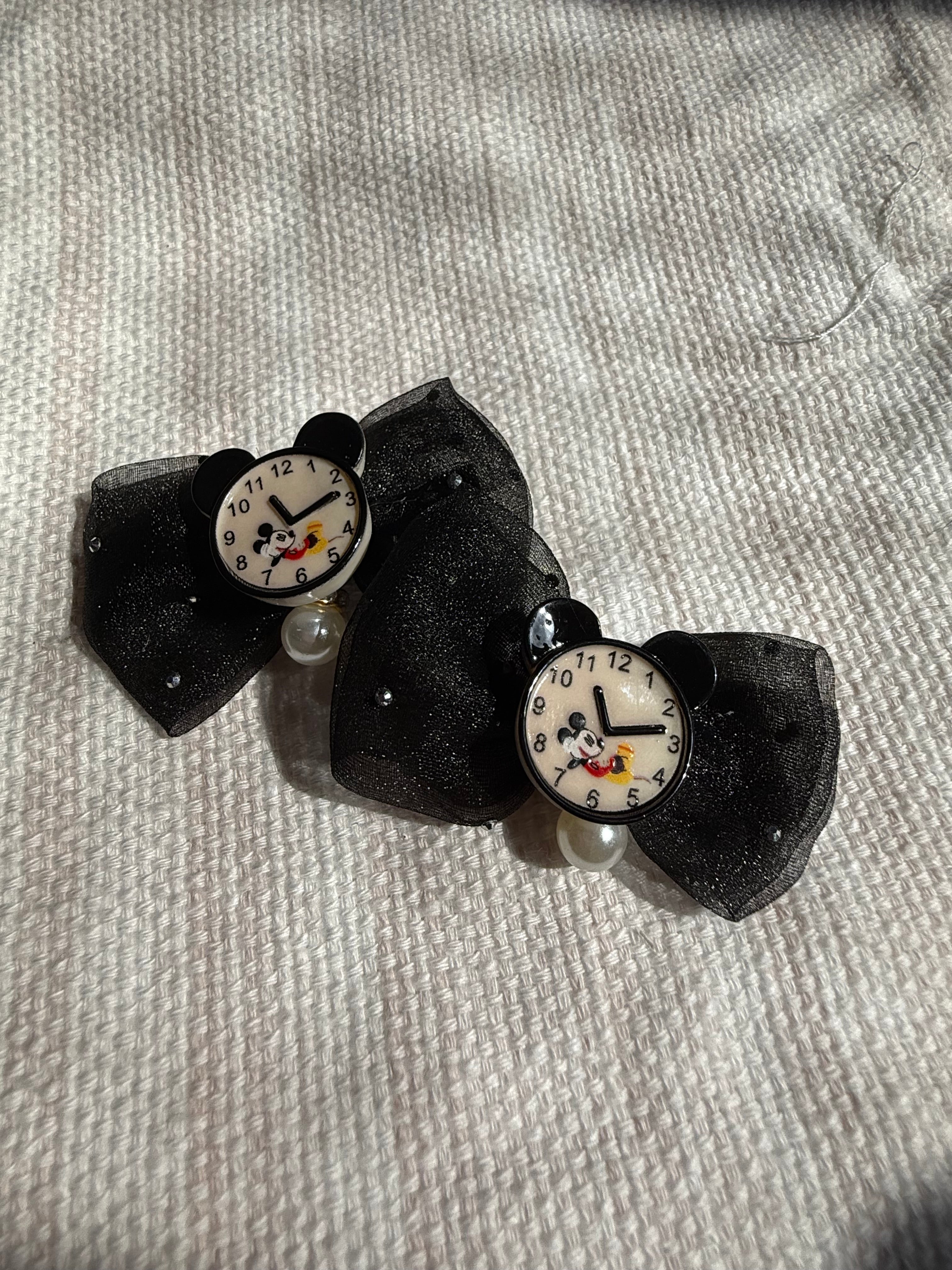 Mickey Clock Hair Clips