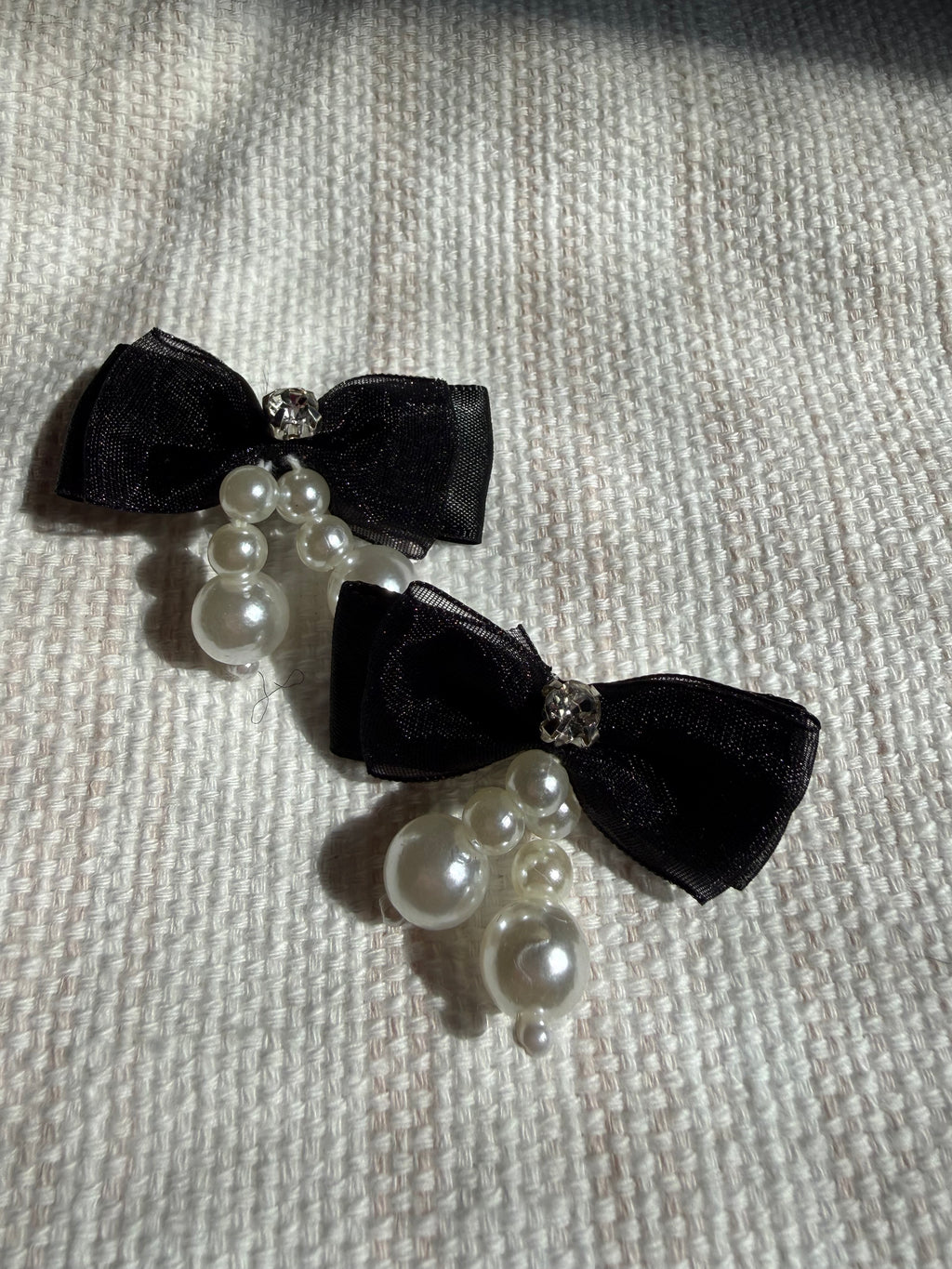Pearl & Rhinestone Hair Clips