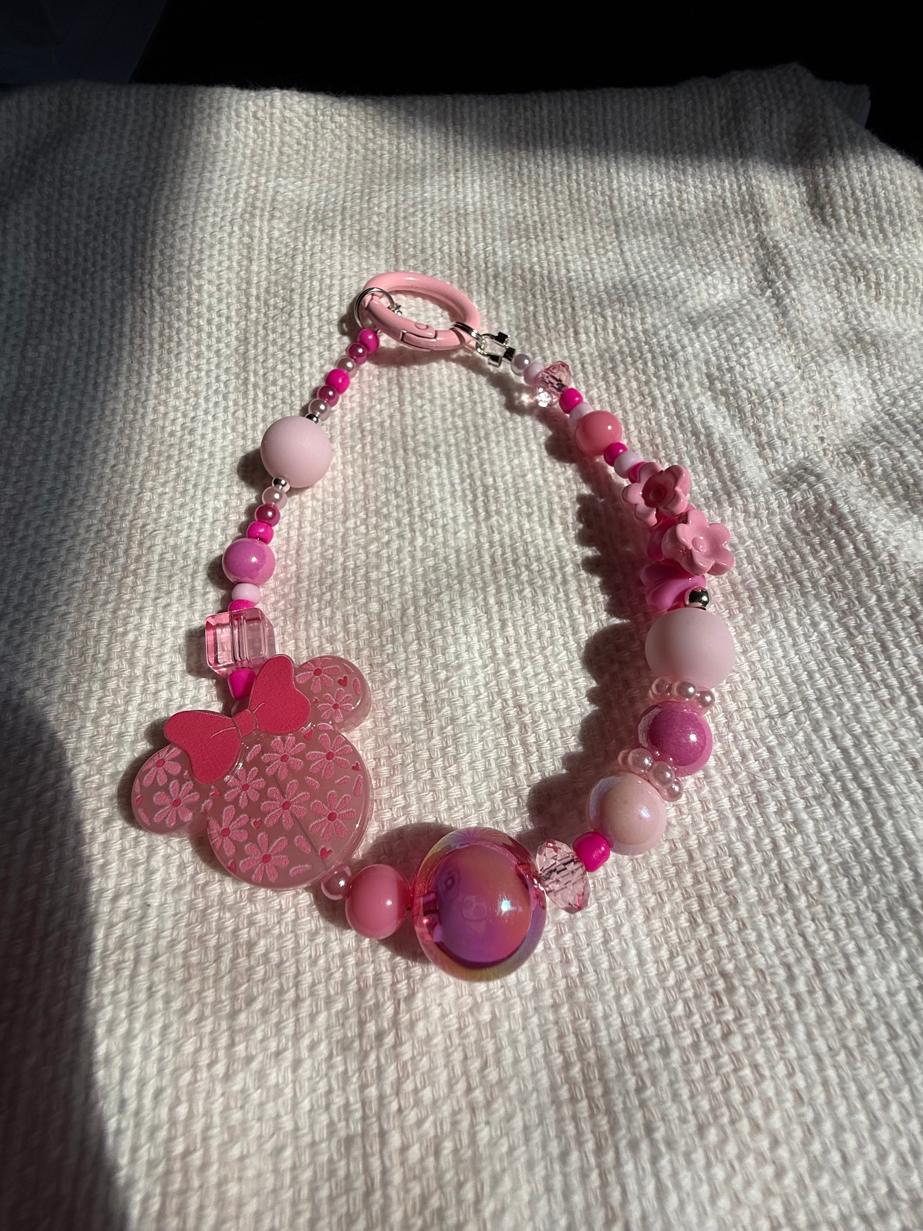 Minnie Flower Keychain