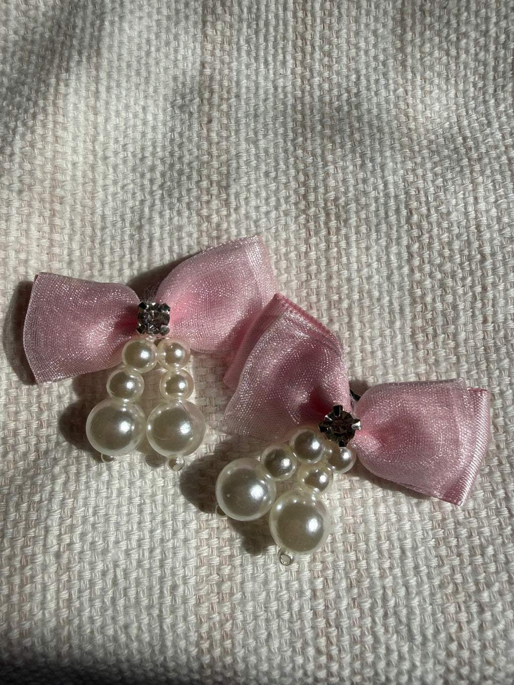 Pearl & Rhinestone Hair Clips