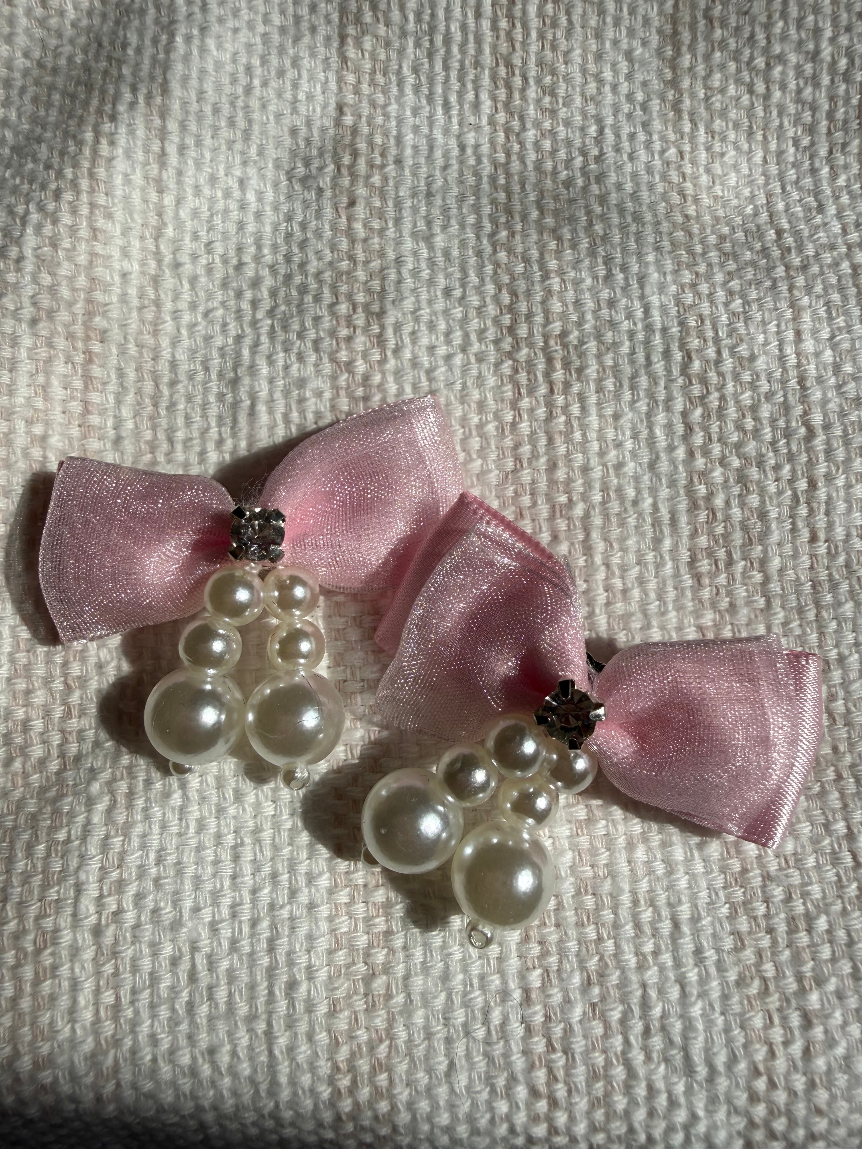 Pearl & Rhinestone Hair Clips