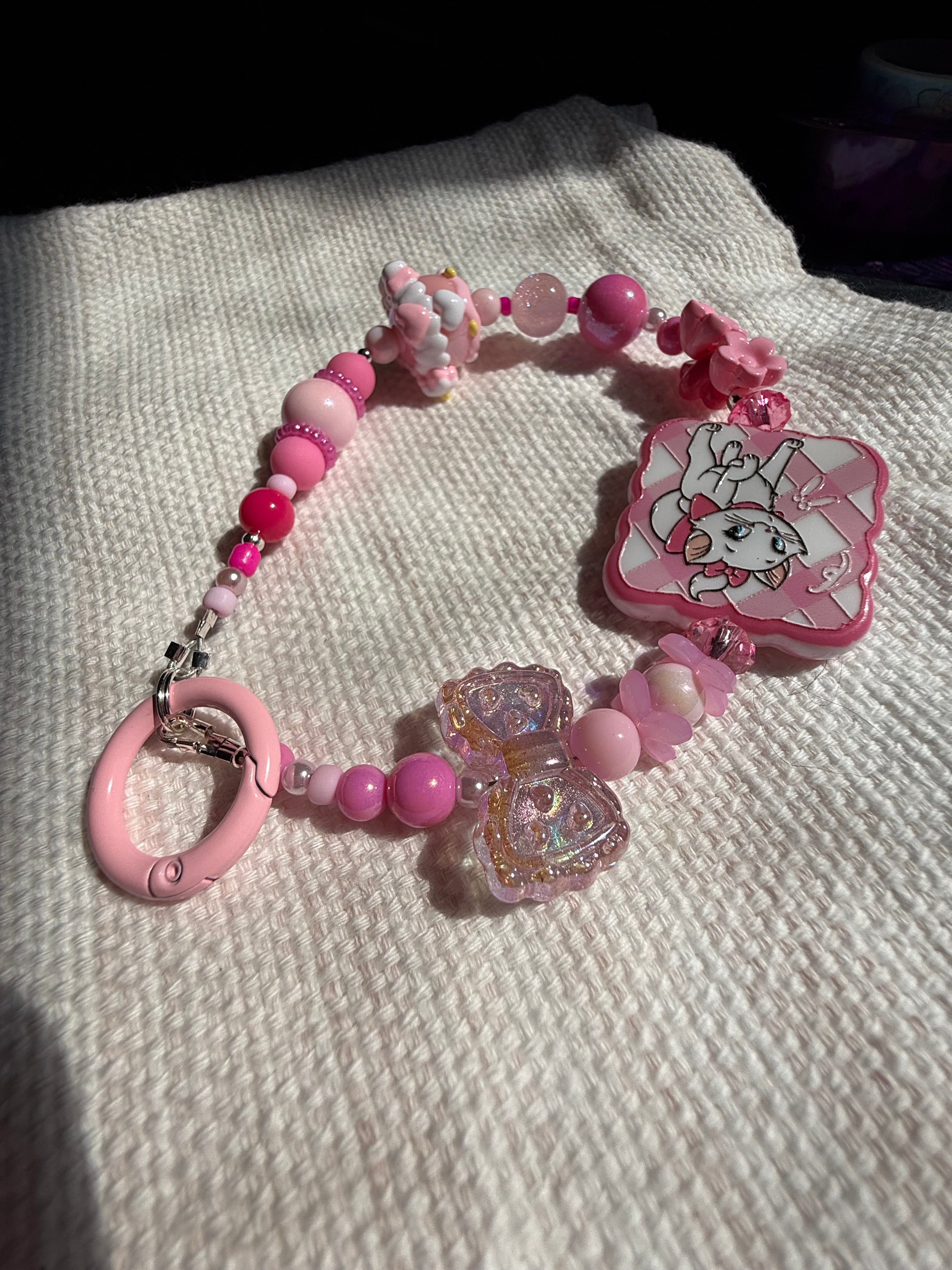Marie Cat Handmade Keychain