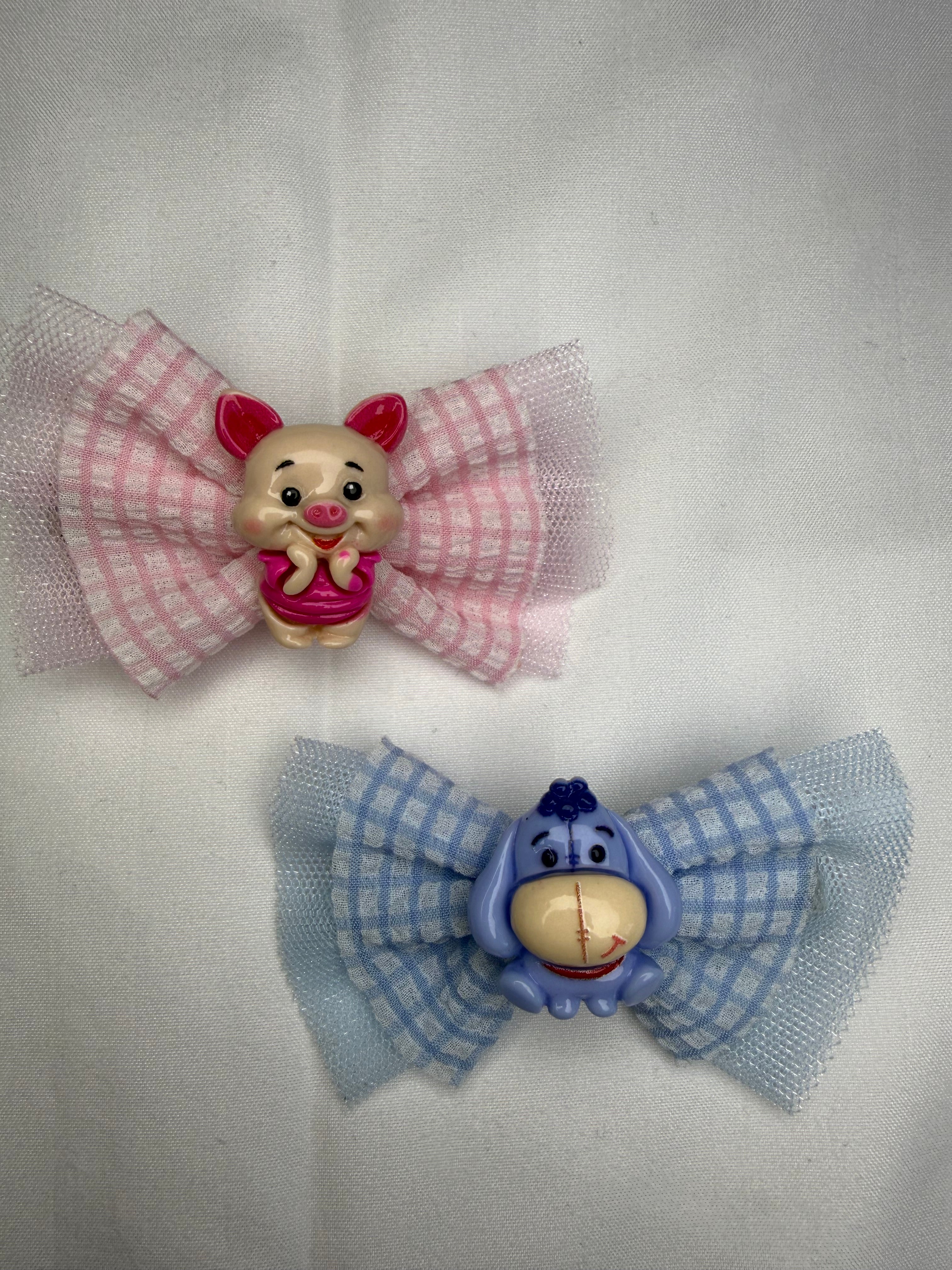 Eeyore & Piglet Hair Clips