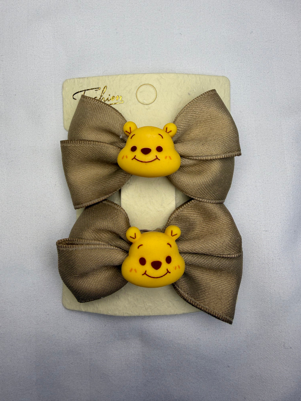 Winnie Brown Hair Clips